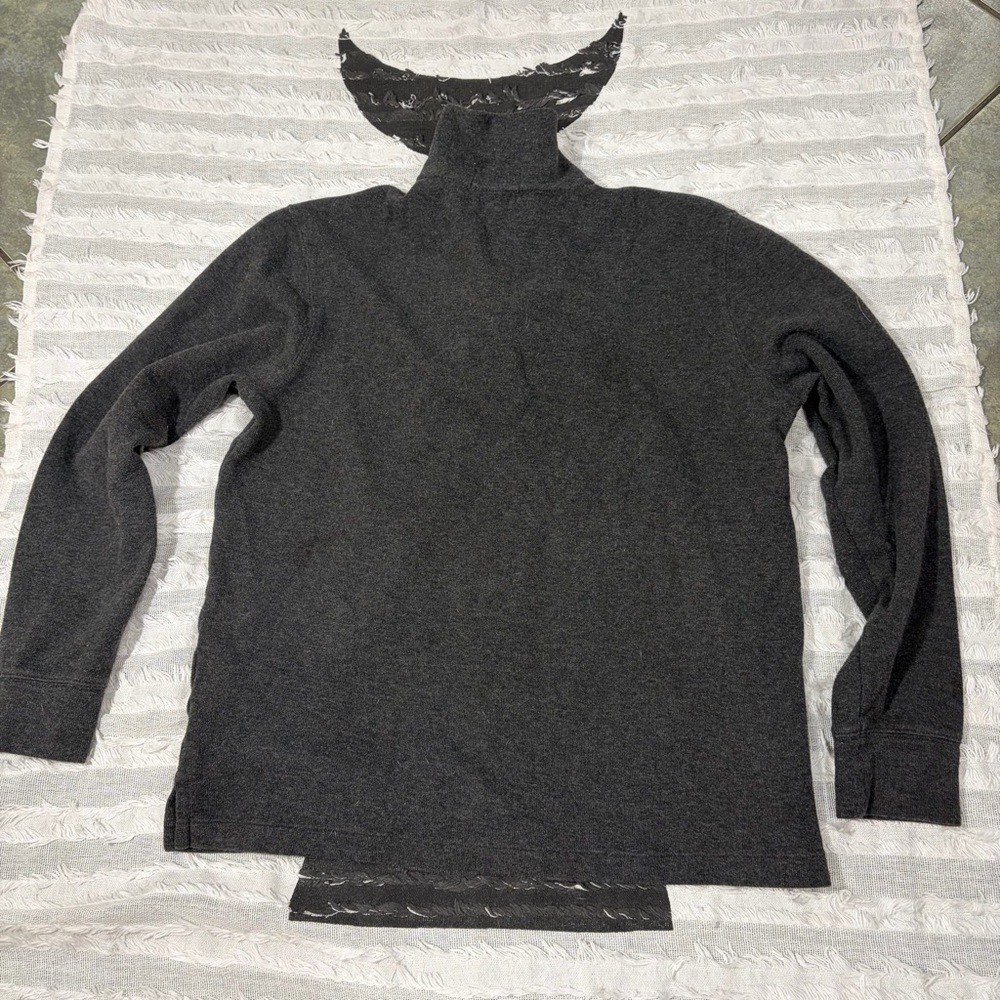 Polo Ralph Lauren Sweater Men Quarter Zip Pullover Estate Rib Sz M Casual Preppy - Picture 11 of 11